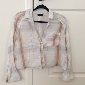 Urban Outfitters BDG cropped button up